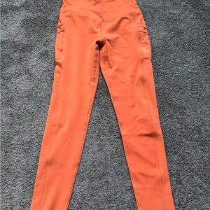 Women's Orange High-Waisted Pants